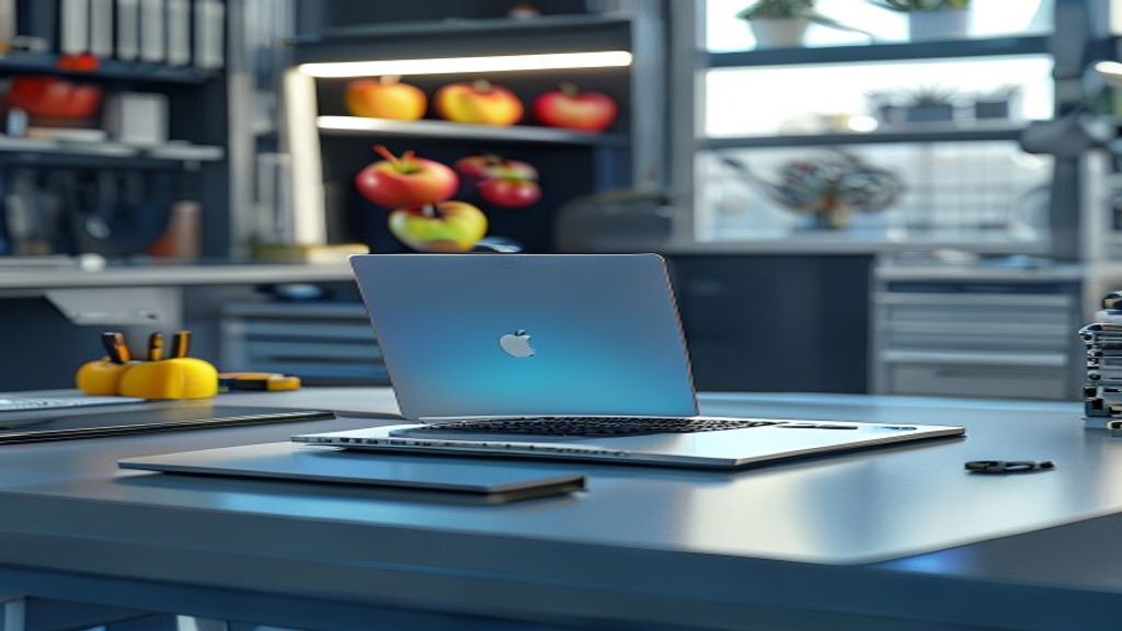 Actualizacion de MacBook antiguo en Cali, tecnico de El de Soporte instalando un SSD